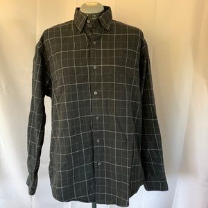 Nautica black button down long sleeve shirt